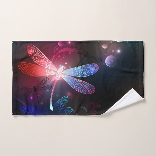 Glimmerne Rote Libelle Handtuch (Handtuch)