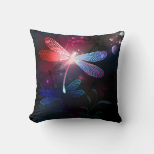 Glimmerne Rote Libelle Kissen