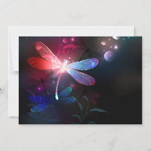 Glimmerne Rote Libelle Magneteinladung