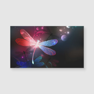 Glimmerne Rote Libelle Magnetkarte