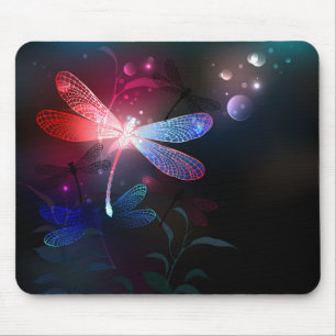 Glimmerne Rote Libelle Mousepad