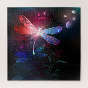 Glimmerne Rote Libelle Puzzle