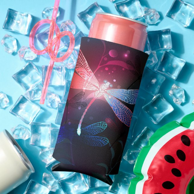 Glimmerne Rote Libelle Selters Dosenkühler (In Situ Sommer)