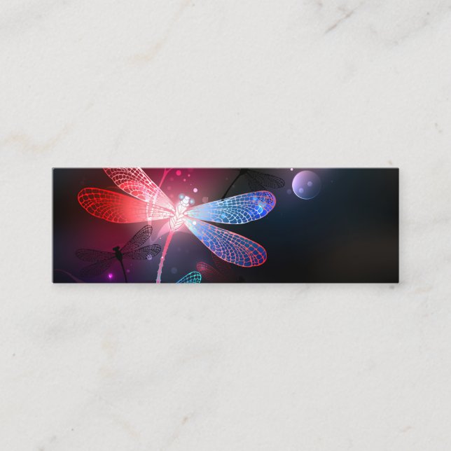 Glimmerne Rote Libelle Treuekarte (Vorderseite)