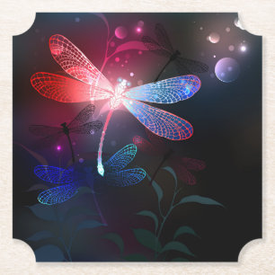 Glimmerne Rote Libelle Untersetzer