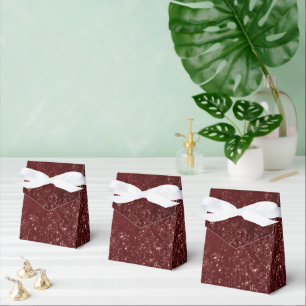 Glimmery Henna Grunge Rich Blood Red Glam Damask Geschenkschachtel