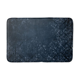 Glimmery Navy Grunge | Dark Sapphire Blue Damask Badematte