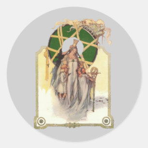 Glinda, Dorothy & Ozma Runder Aufkleber