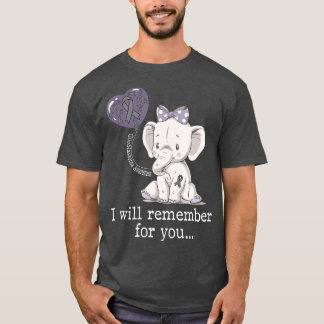 Glioblastoma Awareness Elephant T-Shirt