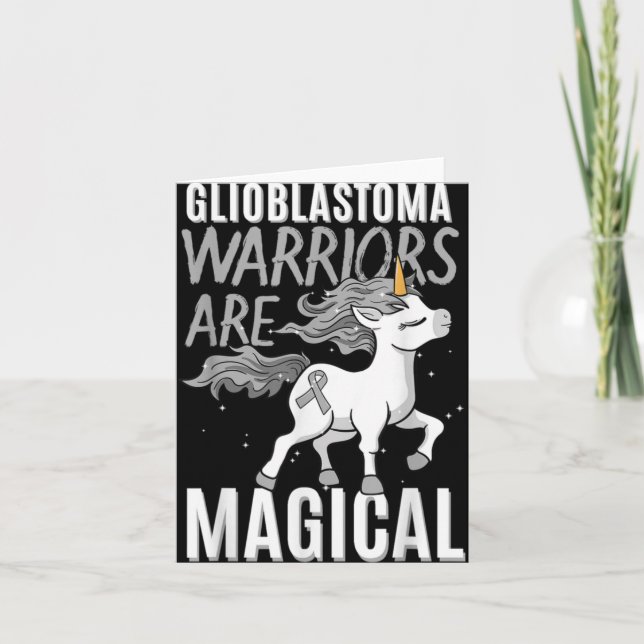 Glioblastoma Multiforme Warrior Grade Iv Astrocyto Karte (Vorderseite)