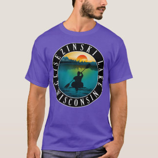 Glisezinski Lake Wisconsin Kayaking T-Shirt