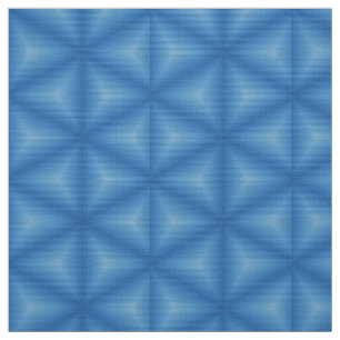 Glitch2 3D gedruckte Dreiecke blaue Fliesenstoffe Stoff