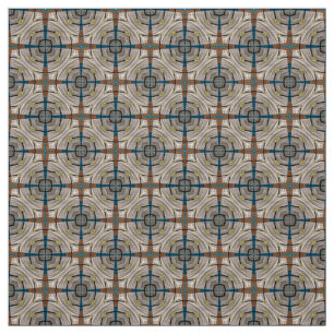 Glitch2 Aquamarin-braune Möbelstoffe Stoff