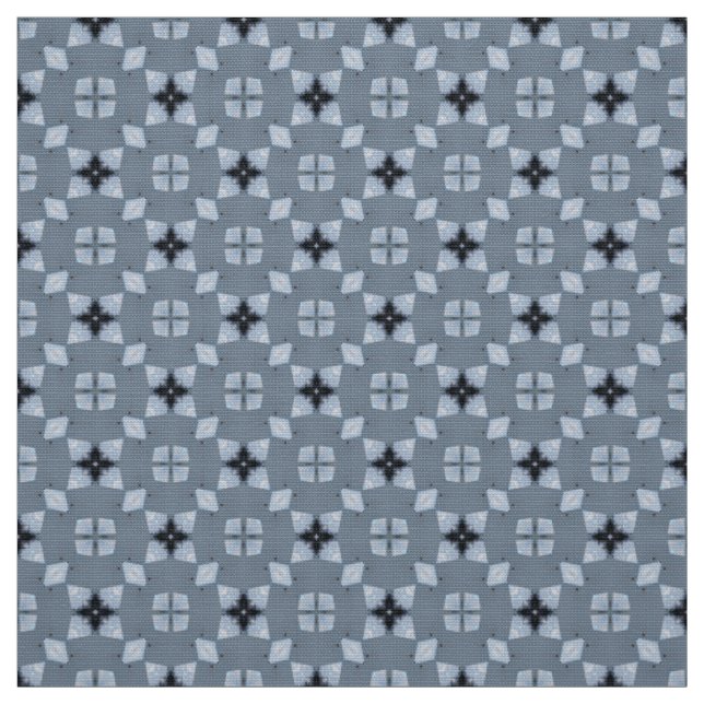 Glitch2 Aquamarines, blaues Quiltiergewebe Stoff (Muster)