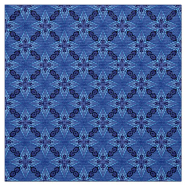 Glitch2 Blue Quilting, Appliqué und Kunsthandwerk Stoff (Muster)