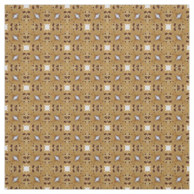 Glitch2, braune und weiße Möbelstoffe Stoff (Muster)