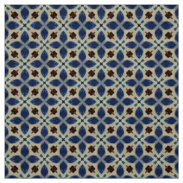 Glitch2 Clam Muschel Blauer Möbelstoff Stoff