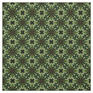 Glitch2 Grüner Rauch Brown Muster Stoff