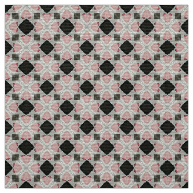 Glitch2 Hellgraue schwarze Möbelstoffe Stoff (Muster)