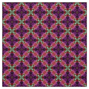 Glitch2 Lila und grün Detaillierte Muster Stoff