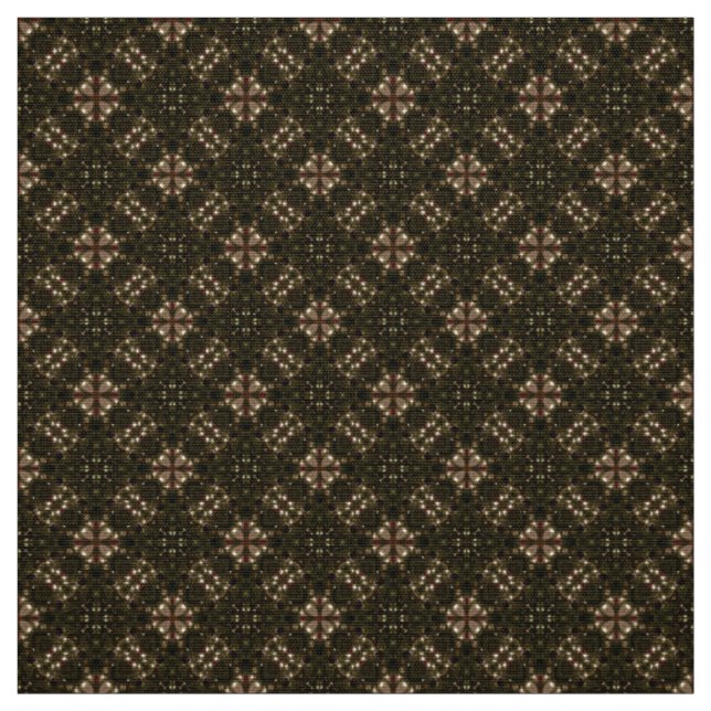 Glitch2 Schokolade Braun Geflecht Stoff (Muster)