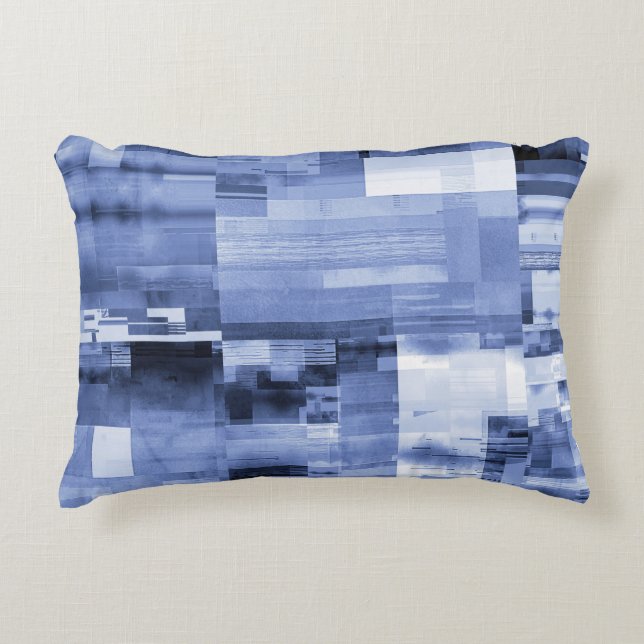 Glitch abstract gamer pattern dekokissen (Vorderseite)