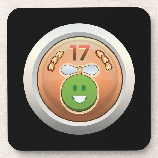 Glitch Achievement numismatizer dragon class Untersetzer (Vorderseite)