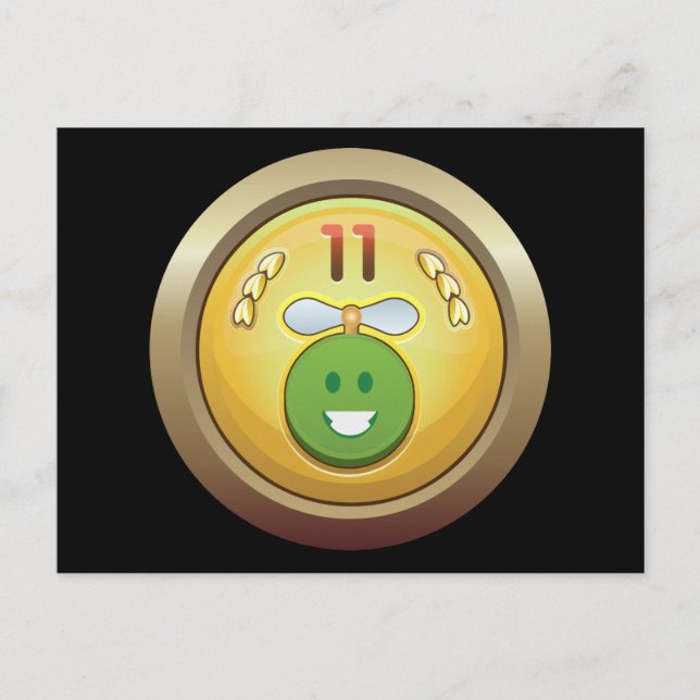 Glitch Achievement numismatizer griffin-Klasse Postkarte (Vorderseite)