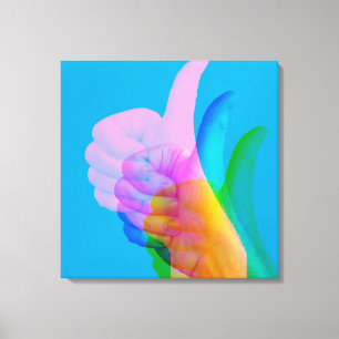 GLITCH ART auf der Leinwand des Genehmigungszeiche