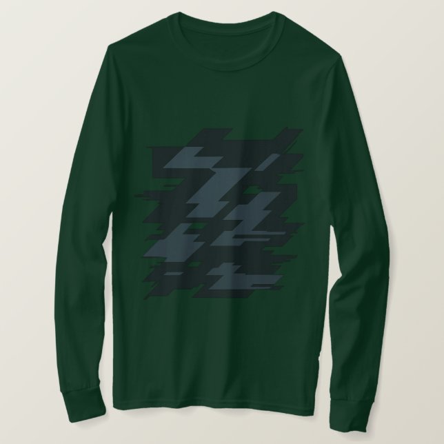 Glitch Art Men's Long Sleeve T-Shirt (Design vorne)
