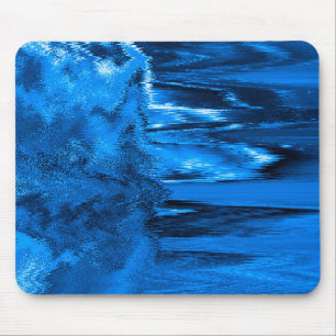 Glitch Blue Mousepad