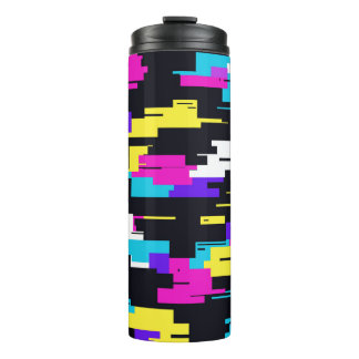 Glitch Digital Design Thermosbecher