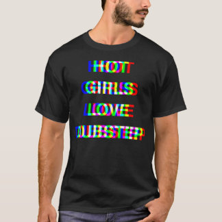 Glitch Dubstep Rave Heiße Mädchen T-Shirt