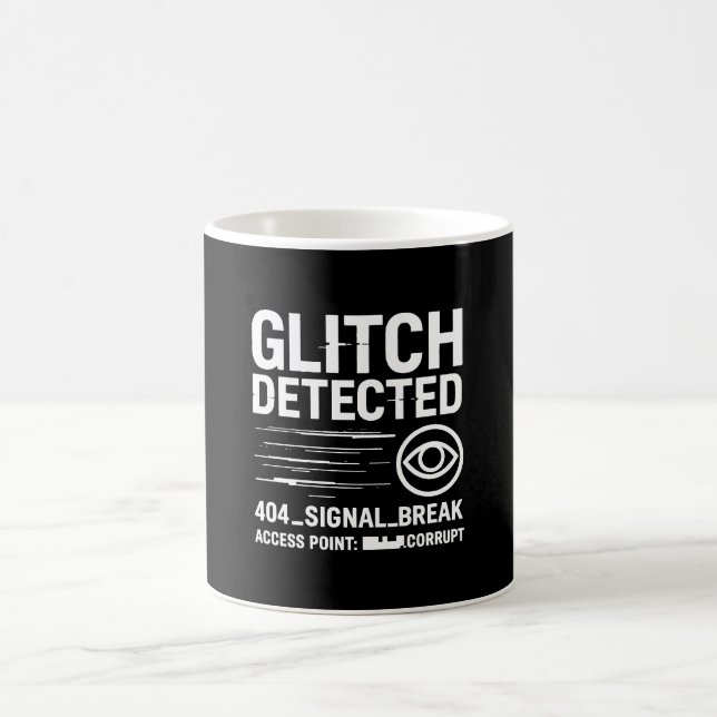 GLITCH ERKANNT - Beschädigte Signalübertragung Kaffeetasse (Mittel)