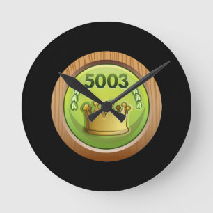 Glitch: Errungenschaftsritter Runde Wanduhr