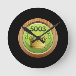 Glitch: Errungenschaftsritter Runde Wanduhr