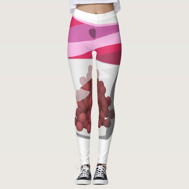 Glitch Food Desssert rub Leggings (Vorderseite)