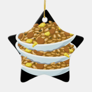 Glitch Food frittierter Reis Keramik Ornament