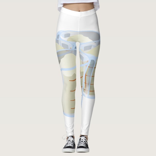 Glitch Food Mehl Leggings (Vorderseite)