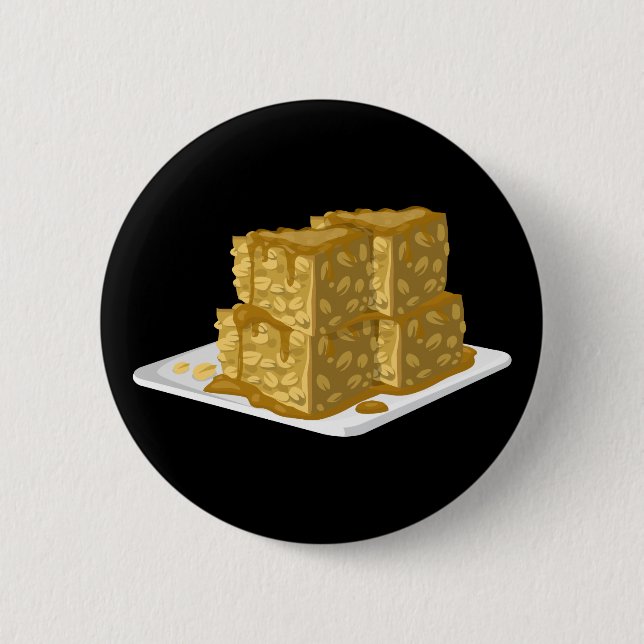 Glitch Food oaty cake Button (Vorderseite)