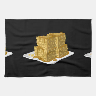 Glitch Food oaty cake Handtuch