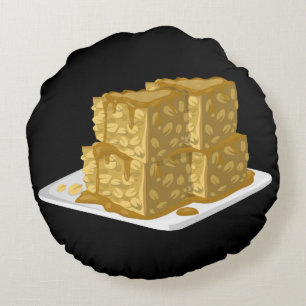 Glitch Food oaty cake Rundes Kissen