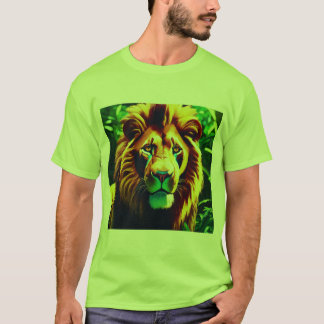 Glitch Lion: Eine geometrische Vision T-Shirt