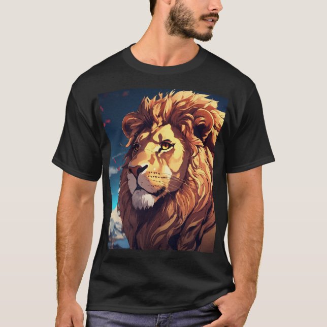 Glitch Lion T-Shirt (Vorderseite)