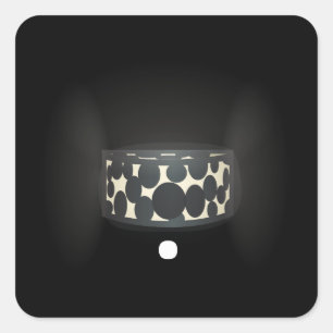 Glitch Möbel schlanke Wandleuchte Quadratischer Aufkleber