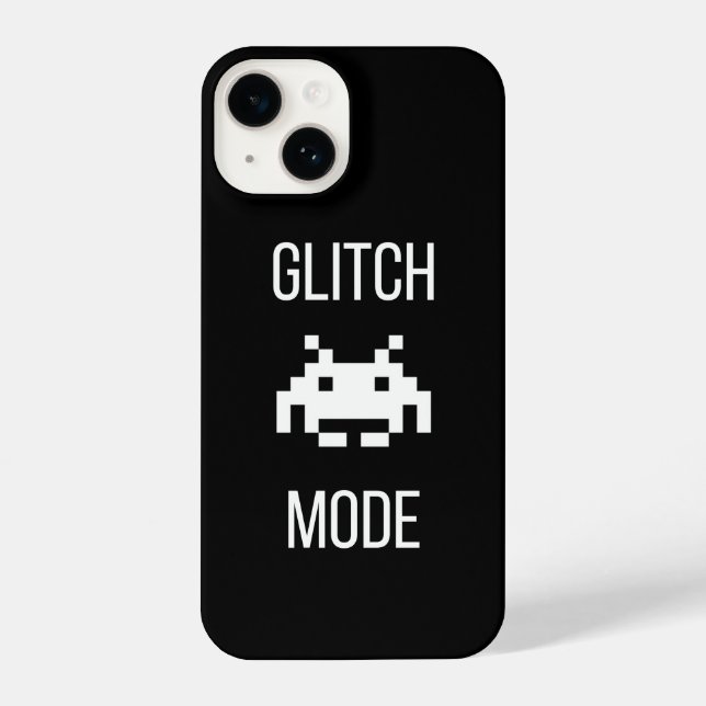 GLITCH / MODE Phone Case – DarkGG Minimal Design iPhone Hülle (Rückseite)