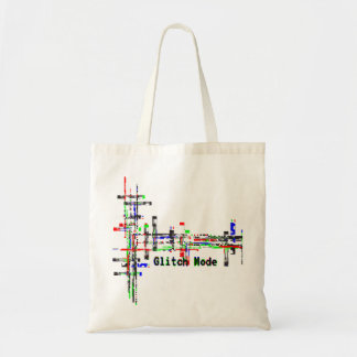 Glitch-Modus — Cyberpunk-Digital-Glitch-Design. Tragetasche