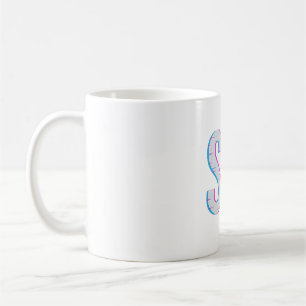 Glitch Pixel "SIP" Kaffeedesign Kaffeetasse