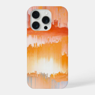 Glitch-Sonnenuntergangs-Himmel Abstrakte Kunst iPhone 15 Pro Hülle