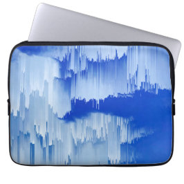 Glitch-Sonnenuntergangs-Landschaftsdekoration Laptopschutzhülle